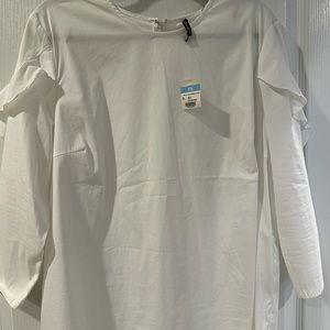 J.McLaughlin Baylee White shirt XL